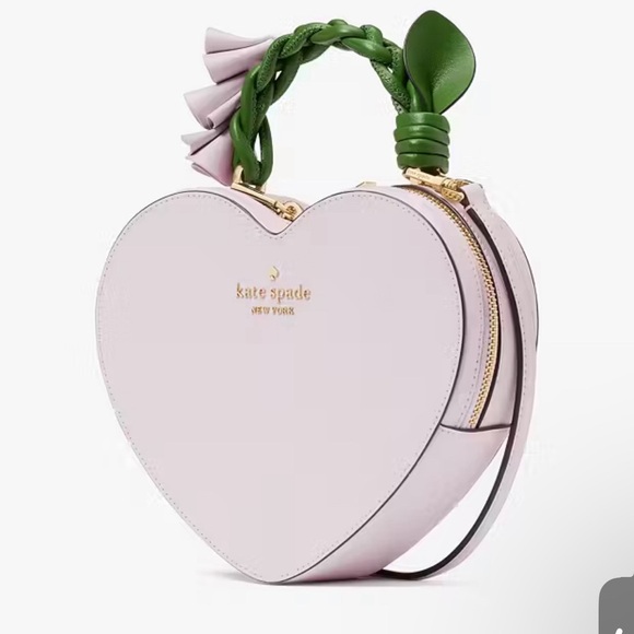 Kate Spade Heart-Shaped Bag in Lavender and Green Love shack flora - Picture 3 of 7